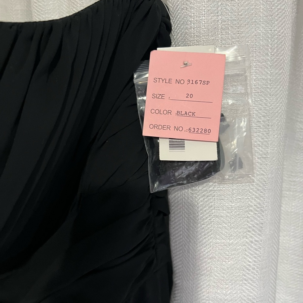 Black bridesmaid gown